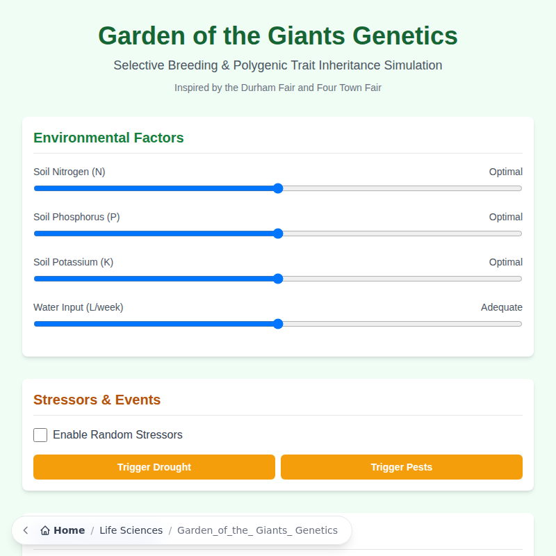 Garden of the Giants Genetics