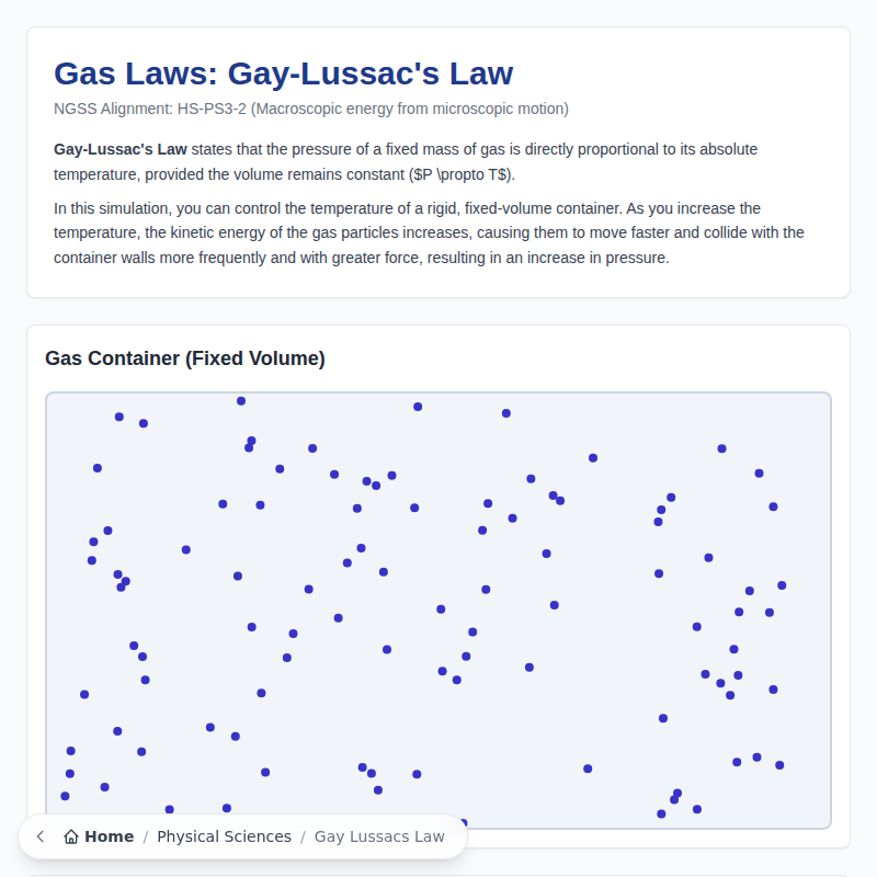 Gas Laws: Gay-Lussac's Law