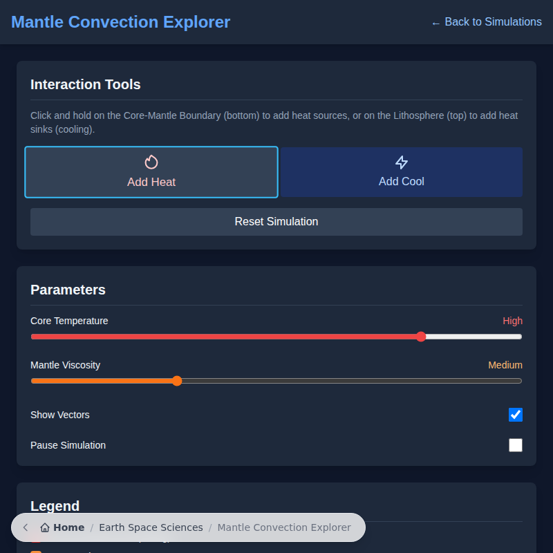 Mantle Convection Explorer