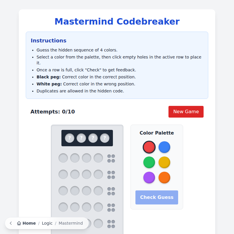 Mastermind Codebreaker