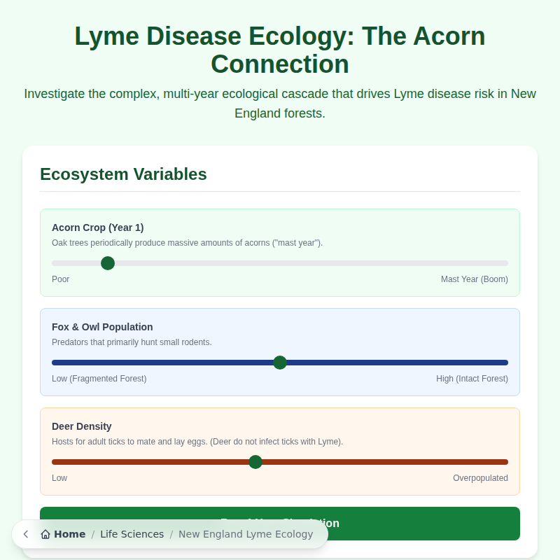 Lyme Disease Ecology: The Acorn Connection