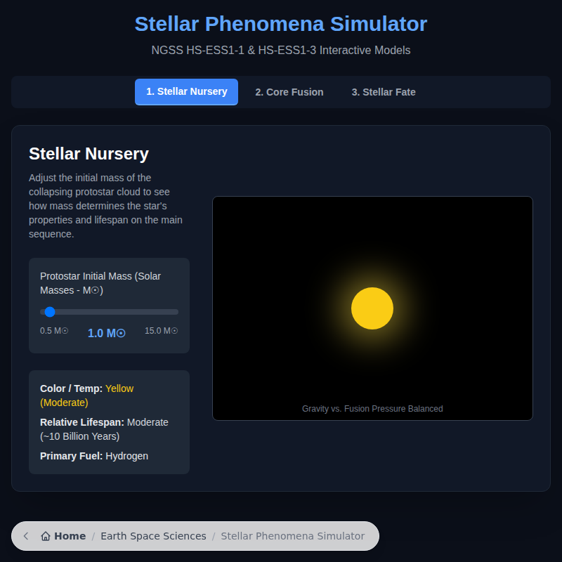 Stellar Phenomena Simulator