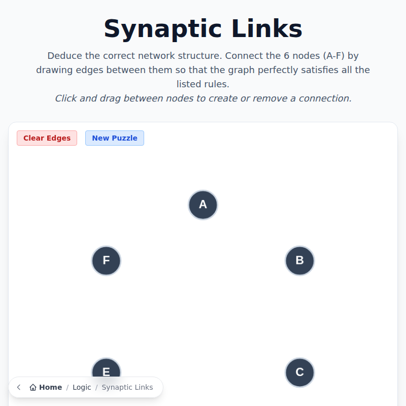 Synaptic Links logic Game