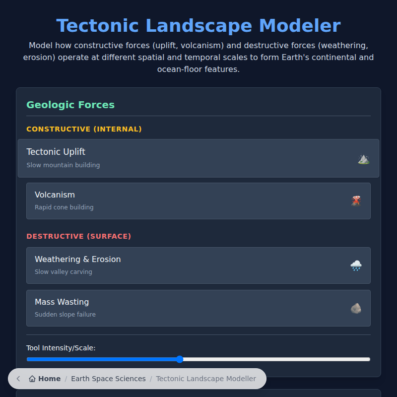 Tectonic Landscape Modeler